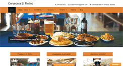 Desktop Screenshot of cerveceraelmolino.biz